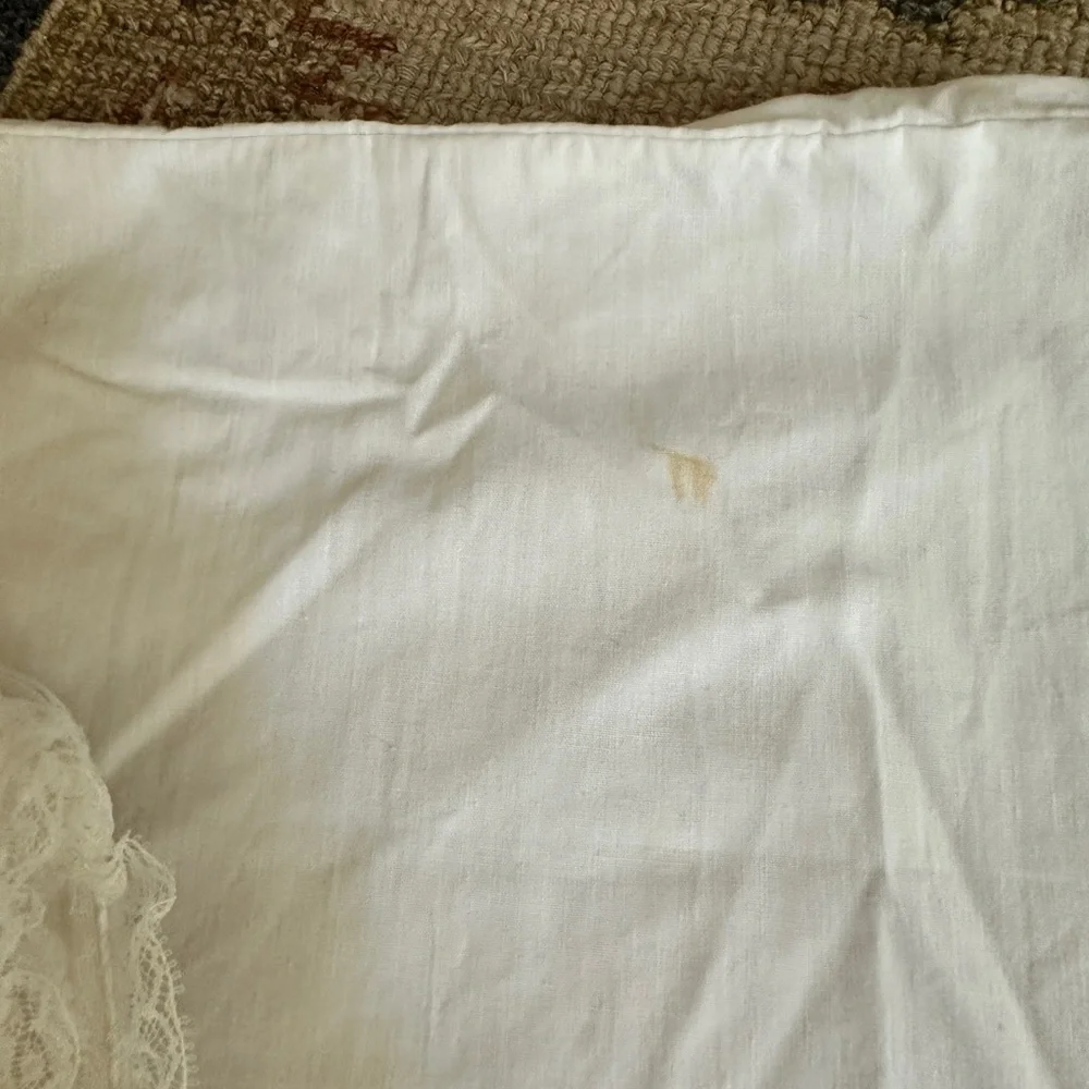 Vintage Embroidered Heart Pillows